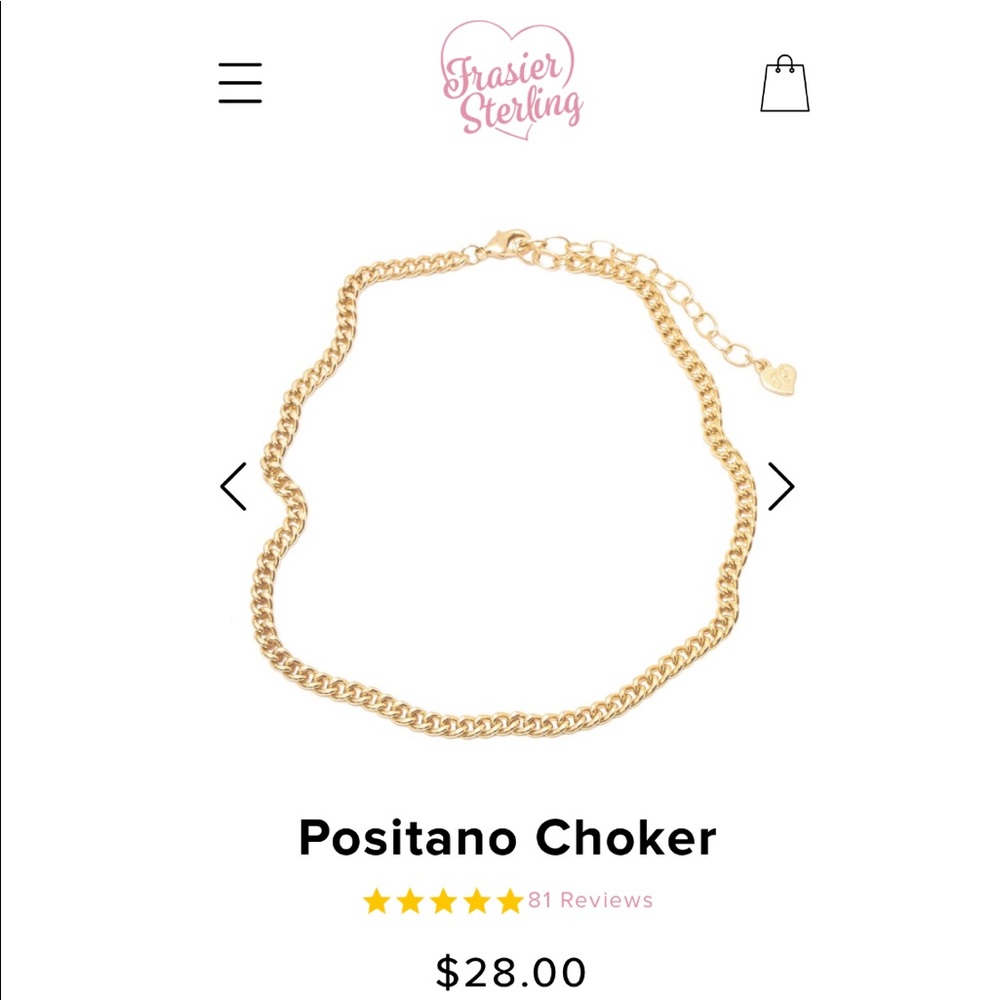 NWT Frasier Sterling Jewelry Positano Choker